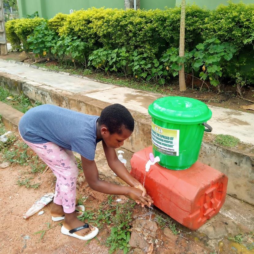 CURBING THE SPREAD OF COVID 19 THROUGH PROPER HYGIENE PRACTICE IN ISHERI COMMUNITY LAGOS